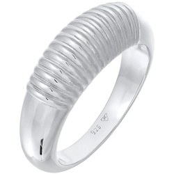 Elli PREMIUM Bandring Chunky Riffel Design 925 Ring Ringe   Damen 