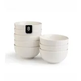 Home4You Müslischalen 8er Set, - Ø 14 cm - Bone China - 8er Set