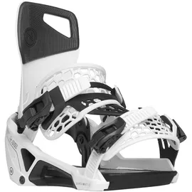 NIDECKER Supermatic Snowboard-Bindungen, Weiss/opulenter Garten, M
