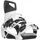 NIDECKER Supermatic Snowboard-Bindungen, Weiss/opulenter Garten, M