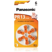 Panasonic PR13 (PR48), 6er Blister Hörgerätebatterie