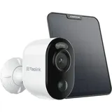 Reolink 4K 8MP Akku Überwachungskamera Aussen mit Personen-/Autoerkennung, 2,4/5GHz WLAN Batterie IP Kamera Outdoor mit Spotlight, Farbnachtsicht, Argus 3 Ultra+6W SP-10