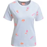 Smith & Soul SMITH & SOUL, Damen, Gr. XS, weiß, Jersey, Obermaterial: 100% Baumwolle, bestickt, regular fit normal, Rundhals, abgesteppte Kante, Shirts T-Shirt, mit Stickereien