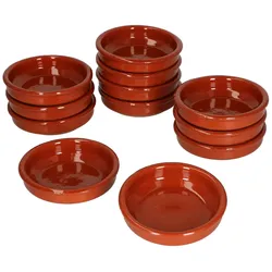 12er Set Cazuela Ton-Schale Bruno Ø10,2cm Größe XS Mittelalter Markt Wikinger