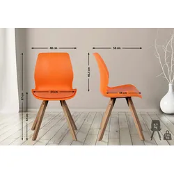 CLP Stuhl Luna orange/Kunststoff