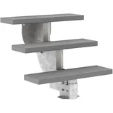 DOLLE Außentreppe Gardenstep 80cm breit 3 Stufen Trimax grau 55,5-67,5cm Steigungshöhe ohne Geländer