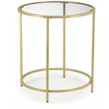 Couchtisch Glamour gold Wohnzimmertisch Couchtisch Betttisch rund 50x55 cm Deko