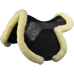 Acavallo Gelpad 2seitig Springen Lammfellrand - black/black - black/black