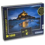 CLEMENTONI Fluorescent Puzzle Le Mont Saint-Michel (fluoreszierend, 1000 Teile)