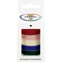 Folia Geschenkband Samt blau/rosa/rot/schwarz 2 m x 1 cm