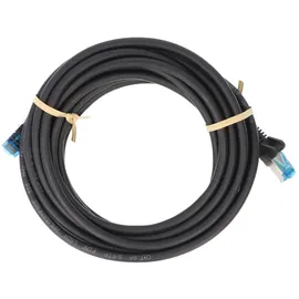 goobay CAT 6A Patchkabel, S/FTP (PiMF), Schwarz