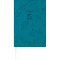 Zettler Buchkalender 876 14,5x21cm 1 Tag/1 Seite Recycling türkis