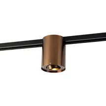QAZQA Moderner 1-phasiger Schienenstrahler Dunkelbronze, Iconic Rondoo Up