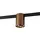QAZQA Moderner 1-phasiger Schienenstrahler Dunkelbronze, Iconic Rondoo Up