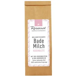 Rosenrot Bademilch Rosenblüte mit Bio-Kokosmilch