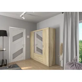 Küchen-Preisbombe Drehtürenschrank Elena 176 x 190,5 x 53 cm Grau