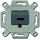 Busch-Jaeger 0261/33 HDMI-Anschlussdose mit Schraubklemmen und Zugentlastung, 2CKA000230A0429