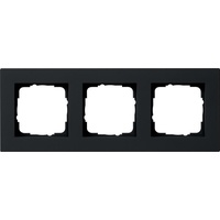 Gira Abdeckrahmen für den flachen Einbau 3fach, schwarz matt (0213 095)