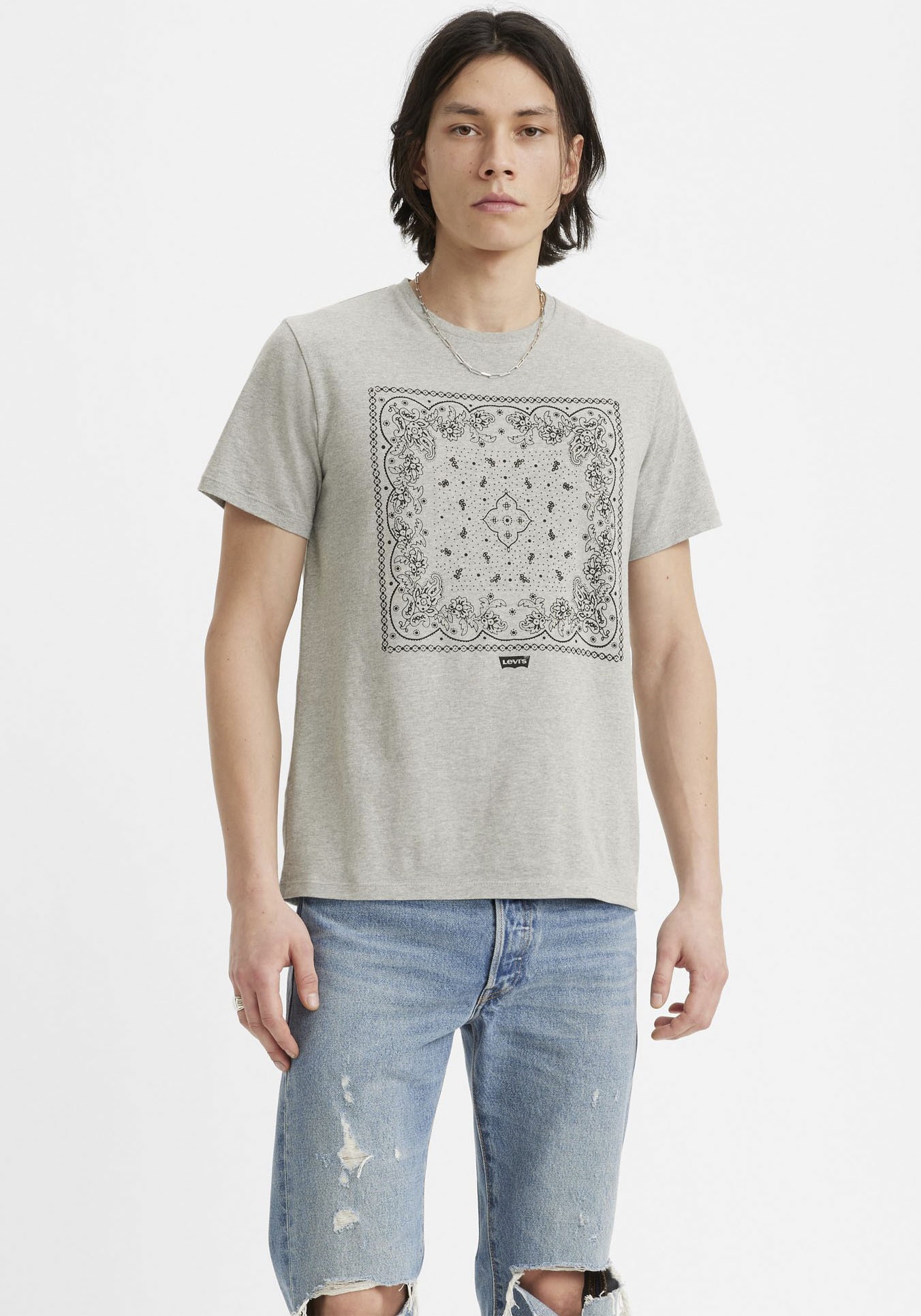 Levi's® T-Shirt »GRAPHIC CREWNECK TEE« Levi's® heather grey graphic M