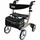 Drive Medical Rollator Nitro Größe L Champagner mit Gepäcknetz und gepolsterter Rückenlehne