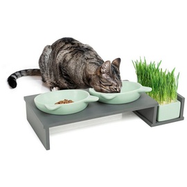 Canadian Cat Company Futterbar Cat Diner grau/ grün