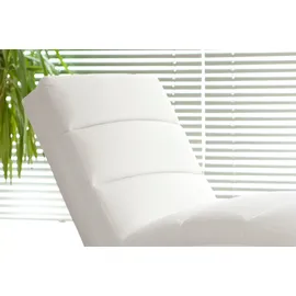 SalesFever Relaxliege PASEH Kunstleder 60 x 81 x 171 cm Weiß mit Liegeposition