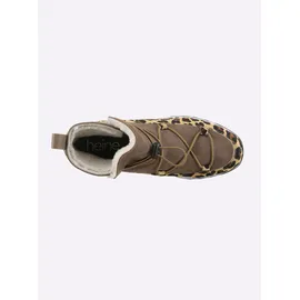 Heine Stiefelette in braun-leo | Gr.: 38