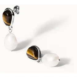 PURELEI Tiger's Eye Pearl Perlenohrringe