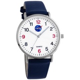 Miraval NASA Damenarmbanduhr mit Lederarmband Astronaut Weltall Quarzuhr 36 mm Japanisches Quarzuhrwerk - 2-MV1422-3