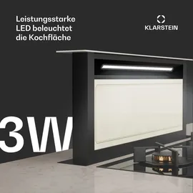 Klarstein Victoria Downdraft Dunstabzugshaube 90 cm Beige