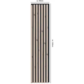 Akustikpaneel Eiche Artisan 4 St. 30,5 x 132,5 x 1,8 cm