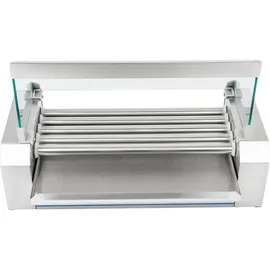 Royal Catering Hot Dog Grill 5 Rollen Edelstahl