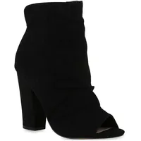 VAN HILL Peeptoes in Schwarz