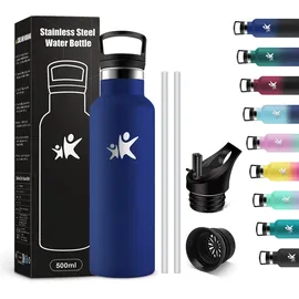 KollyKolla Thermoskanne Kinder Edelstahl 0,5 l