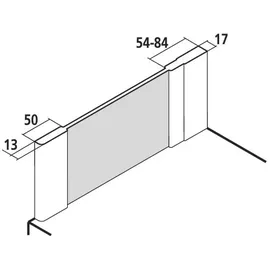 Kermi Ibiza 2000 TWO Seitenwand 75 x 160 cm I2TWO075161AK