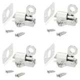 SO-Tech Selbstschließender Türriegel 4er Pack Silber