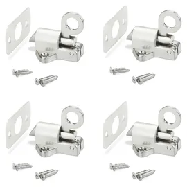 SO-Tech Selbstschließender Türriegel 4er Pack Silber