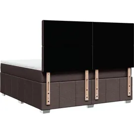 vidaXL Boxspringbett 180 x 200 cm Dunkelbraun