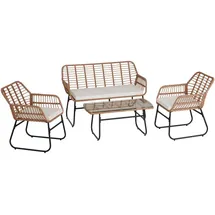 Tectake Molfetta XL Set 4-tlg. Beige