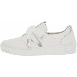 Gabor Sneaker Damen Weite E Weiß/Silber 41