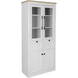 OTTO home Standvitrine Rigny 79 x 39 x 180 cm Weiß