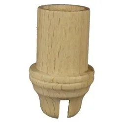 Holz Lichtertülle für Fassung 1249, Nut 4 mm