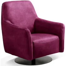 Egoitaliano Sessel Felicity Wippfunktion 77 x 88 x 85 cm Lila/Pink drehbar