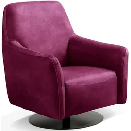 Egoitaliano Sessel Felicity Wippfunktion 77 x 88 x 85 cm Lila/Pink drehbar