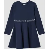 s.Oliver Kurzes Interlock-Kleid mit Logo-Glitzer-Tape - 110