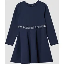 s.Oliver Kurzes Interlock-Kleid mit Logo-Glitzer-Tape - 110