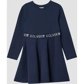 s.Oliver Kurzes Interlock-Kleid mit Logo-Glitzer-Tape - 110