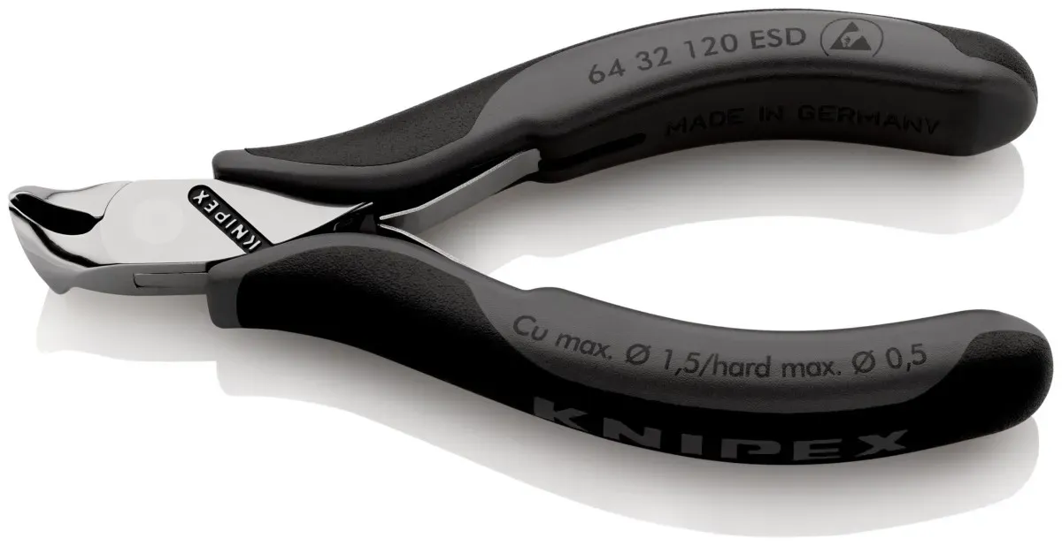 Knipex-Werk Elektronik-Vornschneider 64 32 120 ESD