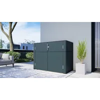 BERTILO HPL Geräteschrank Terrace - 6 mm anthrazit