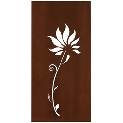 FLORAWORLD Sichtschutz »Lilie«, Stahl, HxL: 98 x 90 cm - braun